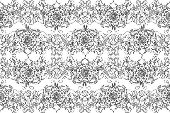 Download Seamless Black Lace Vector Baroque - Lace Collection