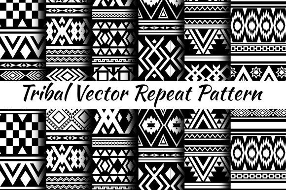 Download Tribal Vector Repeat Pattern - Repeat pattern Collection