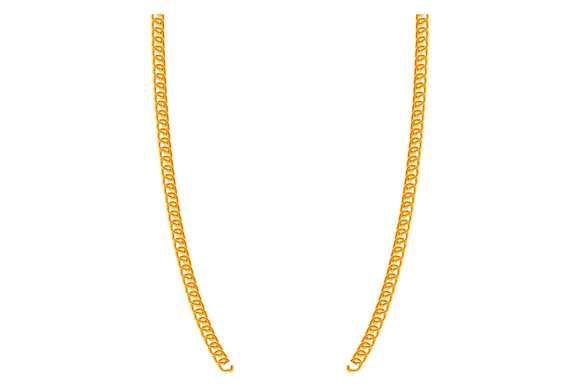 Download Golden Necklace Chain. Decorative Round - Lace Collection